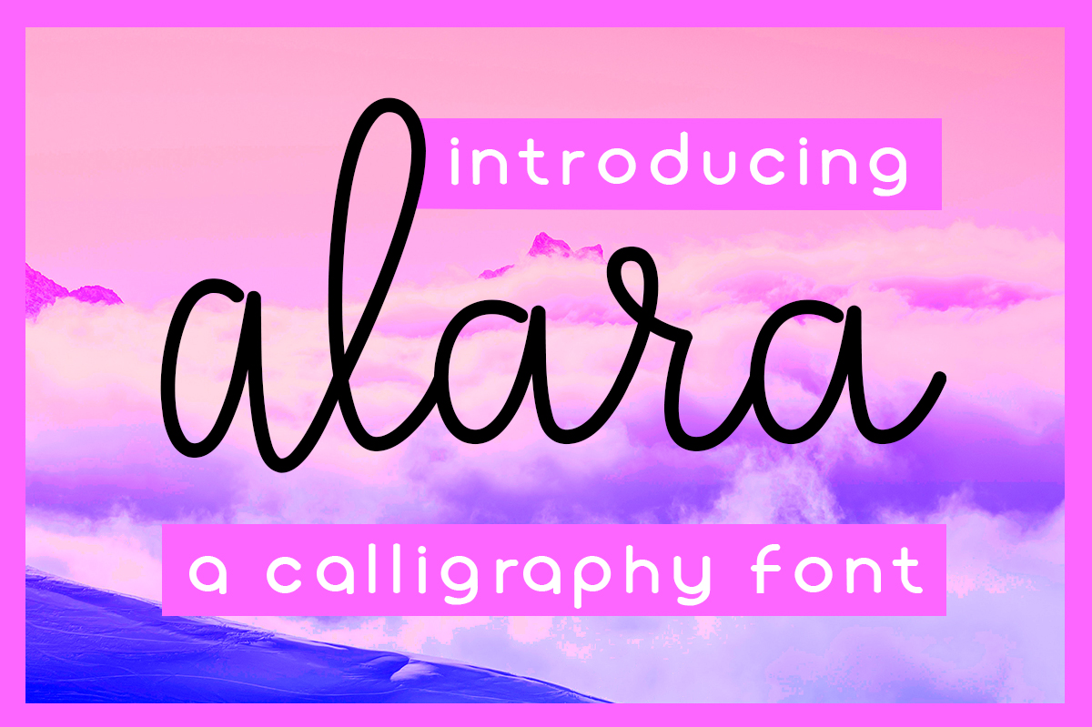 Alara: A Script Font for Creative Makers