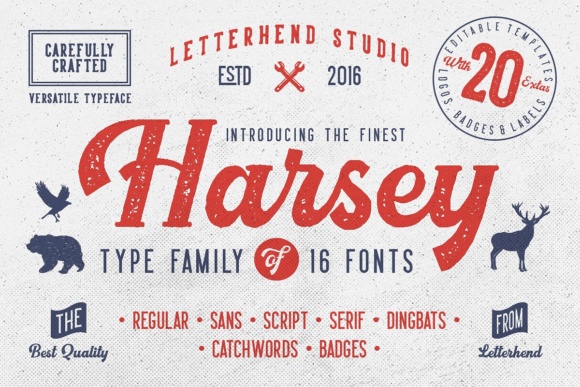 Build a Cohesive Brand with the Harsey Font Collection