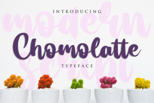 Chomolatte: A Script Typeface for Editorial Impact