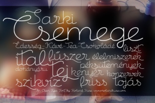 Csemege: A Vintage Script Font That Brings Retro Charm to Modern Campaigns