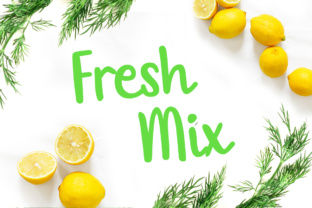 Fresh Mix: A Script Font for Editorial Design