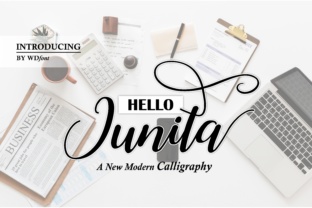 Hello Junita: A Script Typeface for Editorial Elegance