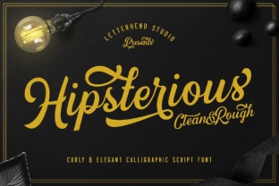 Hipsterious: A Script Font That Brings Editorial Projects to Life