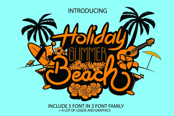 Holiday Summer Beach: A Marketer’s Hand-Lettered Display Font