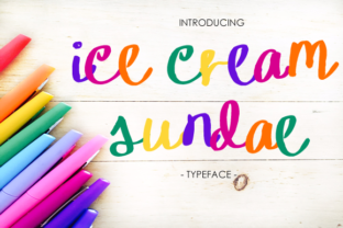 Ice Cream Sundae: A Playful Script Font for Handmade Products and Printables