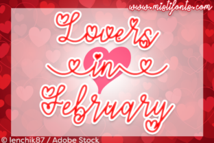 Lovers in February Font for Romantic Campaigns