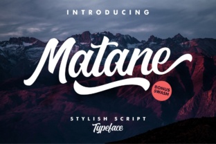 Matane: The Hand-Painted Script Font Your Craft Projects Need