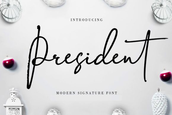 President Script Font for Web Design and Digital Branding