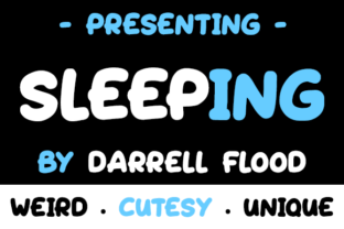 Sleeping Font: Playful Typeface for Scroll-Stopping Content