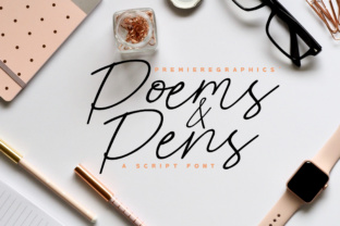 Using the Poems Pens Script Font in Brand Identity Work